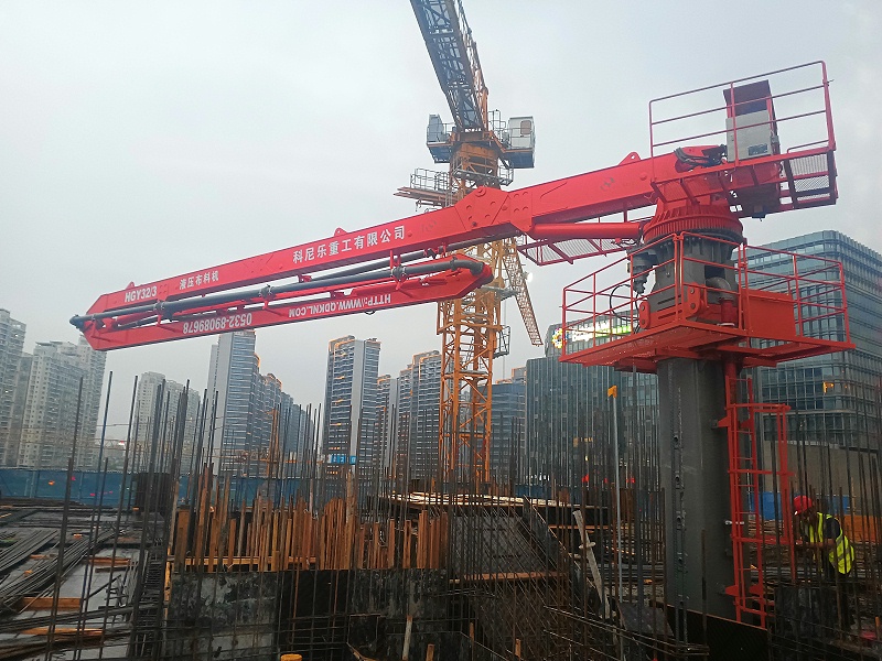 科尼樂重工樓板頂升式液壓布料機