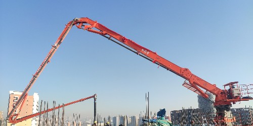 高空澆筑不用愁！液壓布料機輕松搞定混凝土布料！